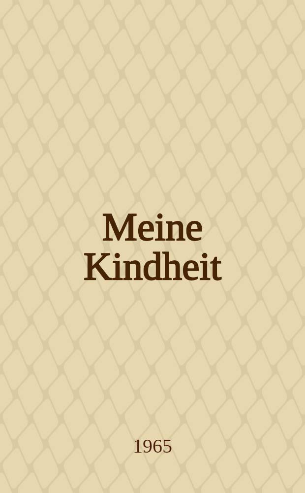 Meine Kindheit