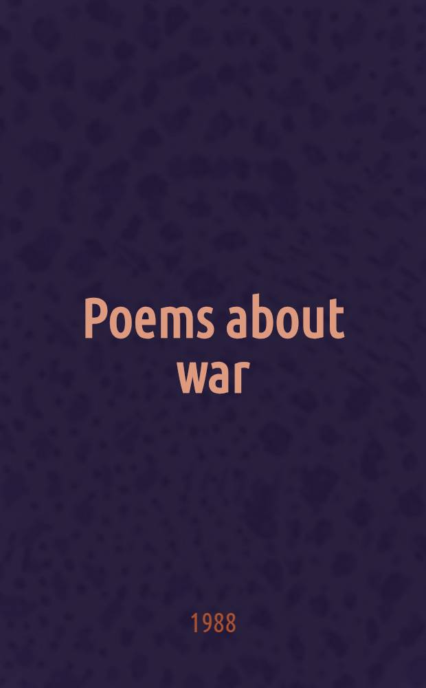 Poems about war