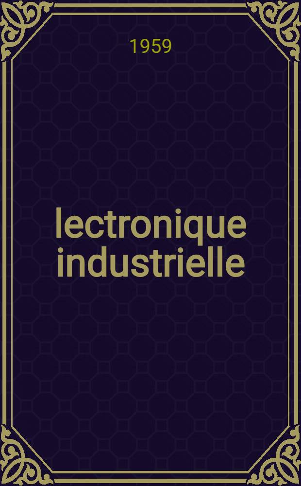 Électronique industrielle