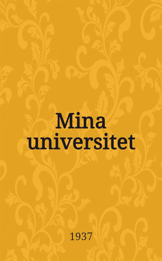 Mina universitet