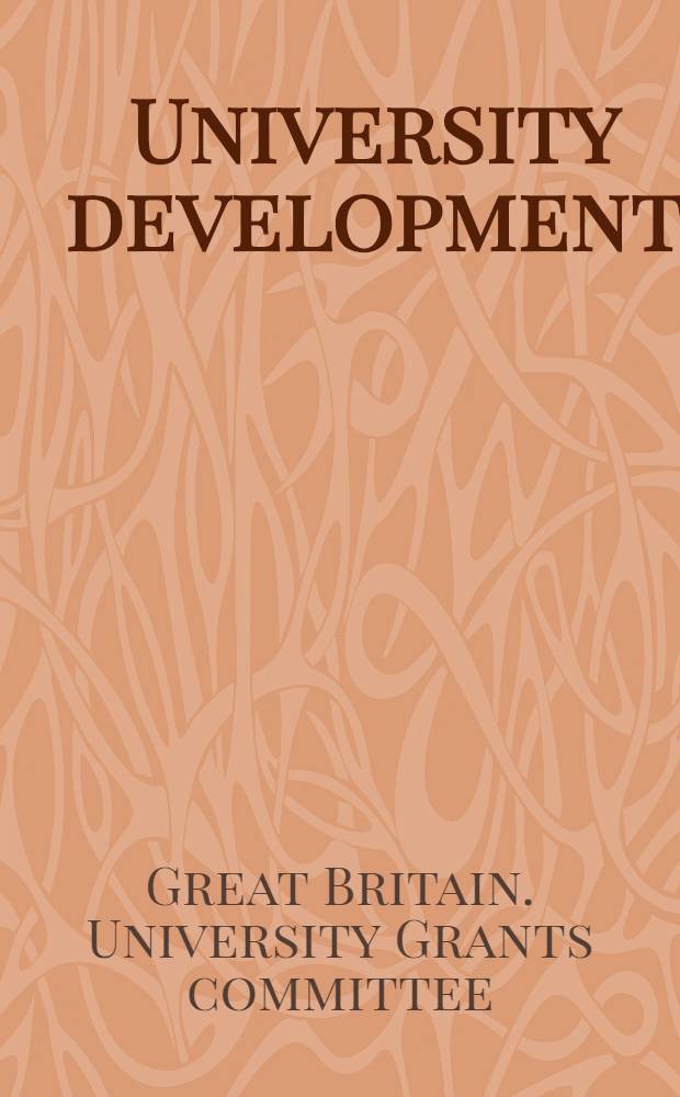 University development : Interim report on the years 1952-1956