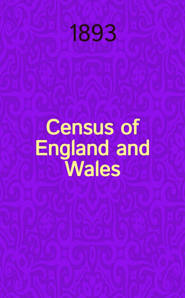 Census of England and Wales : (53 & 54 Vict. c. 61). Vol. 2 : Area, houses, and population