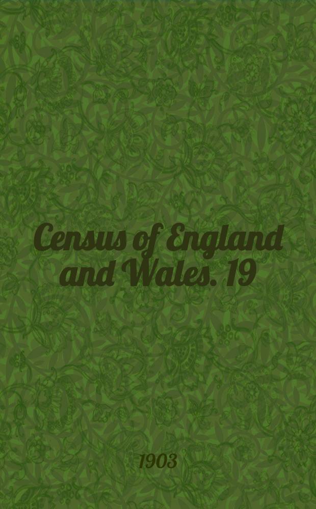 Census of England and Wales. [19] : County of Flint