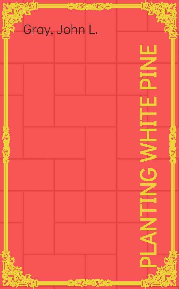Planting white pine