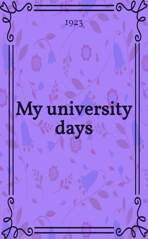 My university days