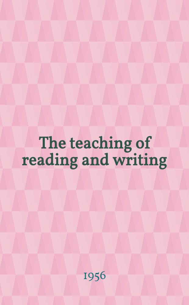 The teaching of reading and writing : An international survey