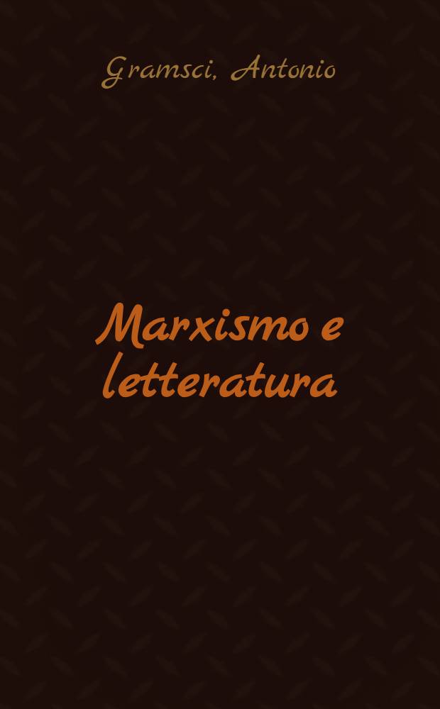 Marxismo e letteratura