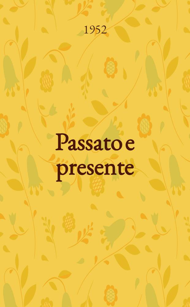 Passato e presente