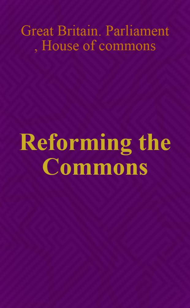 Reforming the Commons