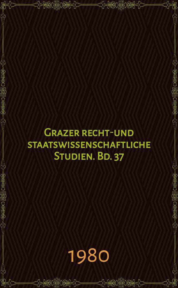 Grazer rechts- und staatswissenschaftliche Studien. Bd. 37 : Agrarpolitik im Vormärz