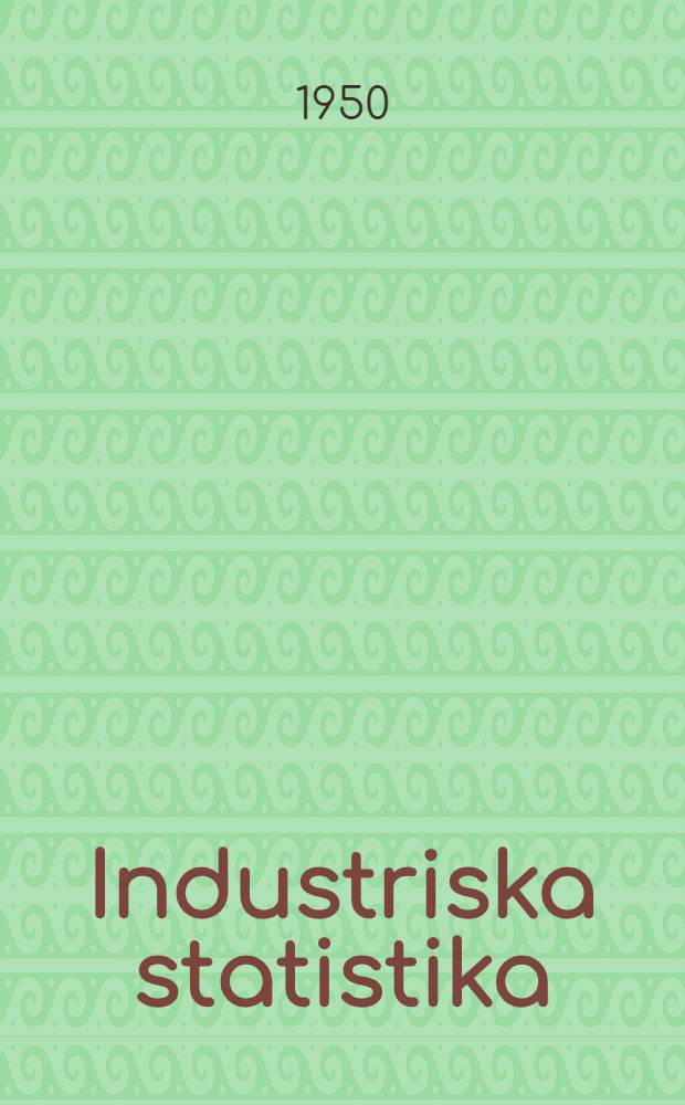 Industriska statistika