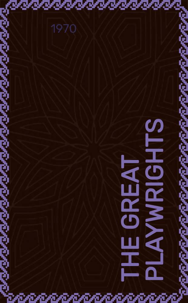 The great playwrights : Twenty-five plays. Vol. 2