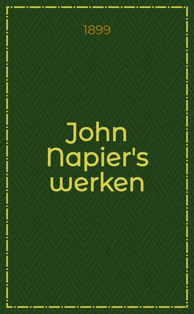 John Napier's werken