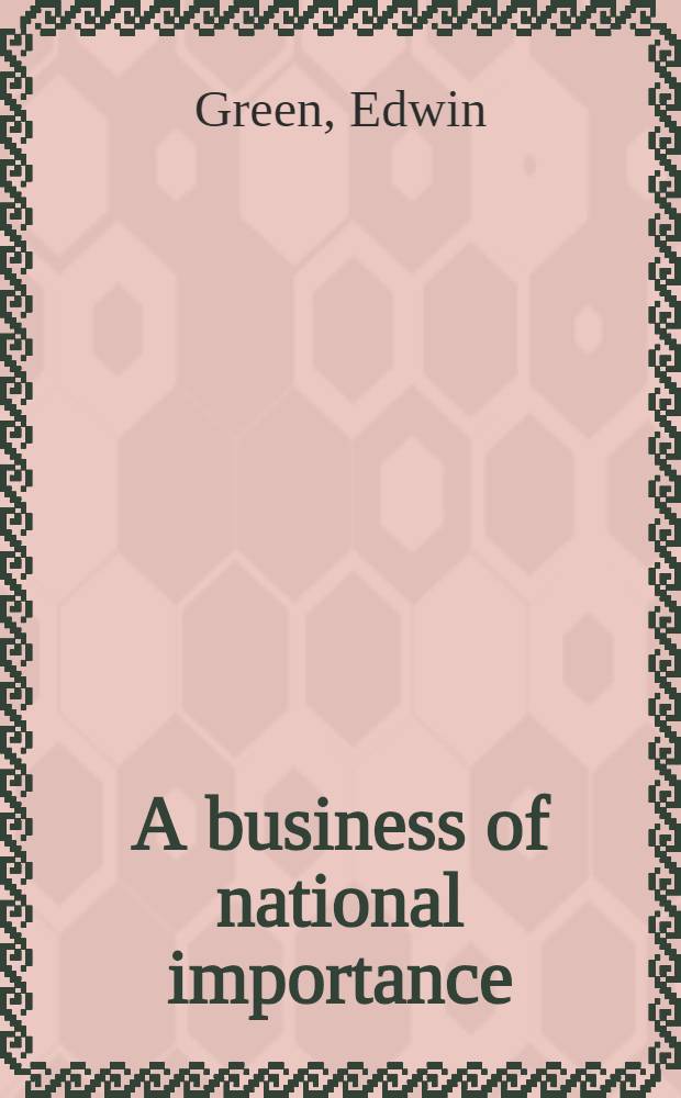 A business of national importance : The Royal mail shipping group, 1902-1937