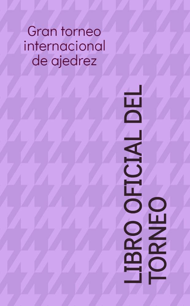 Libro oficial del torneo