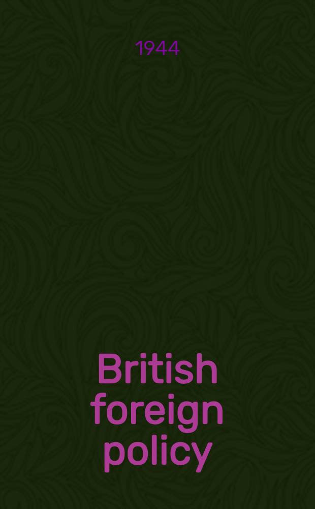 British foreign policy