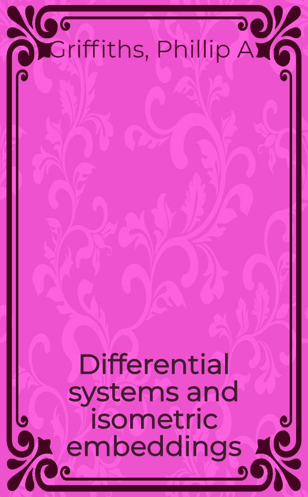 Differential systems and isometric embeddings