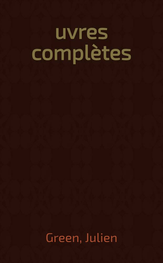 Œuvres complètes