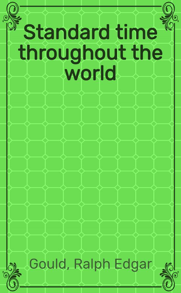 Standard time throughout the world