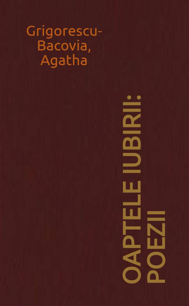 Şoaptele iubirii : Poezii