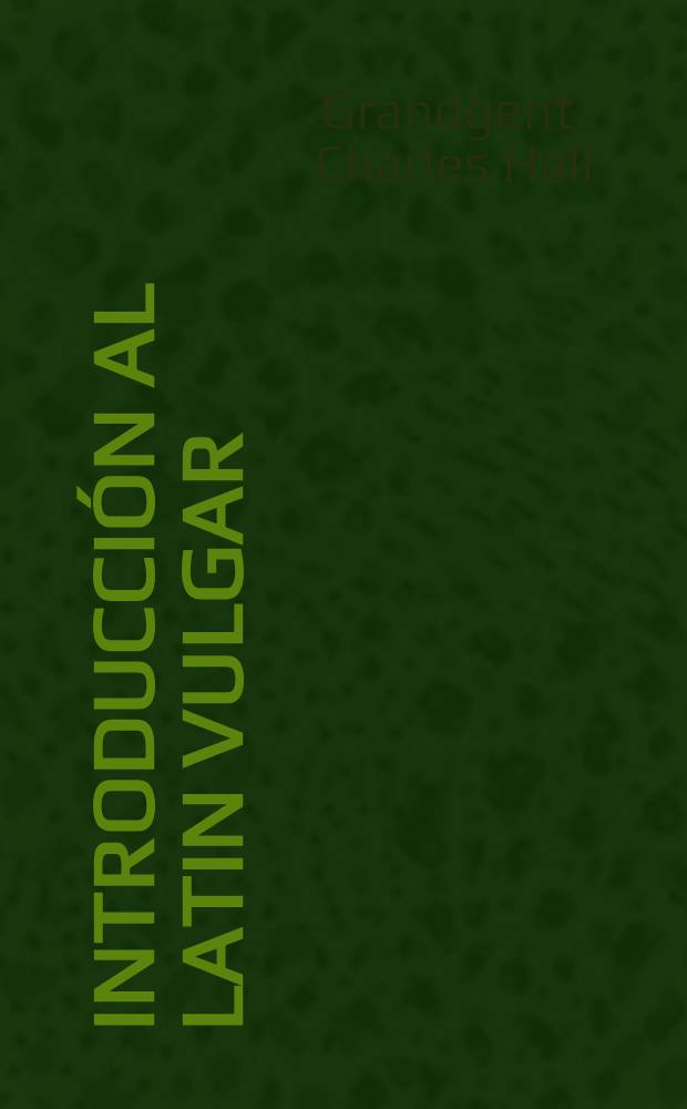 Introducción al latin vulgar