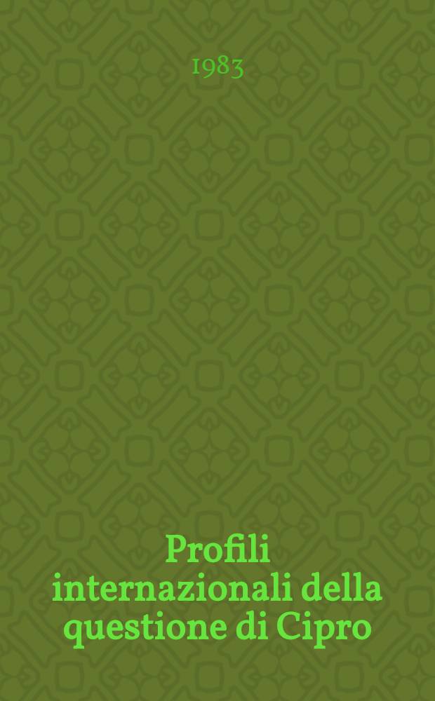 Profili internazionali della questione di Cipro