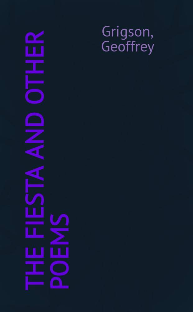 The fiesta and other poems