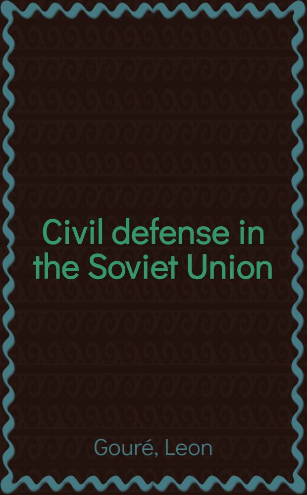 Civil defense in the Soviet Union