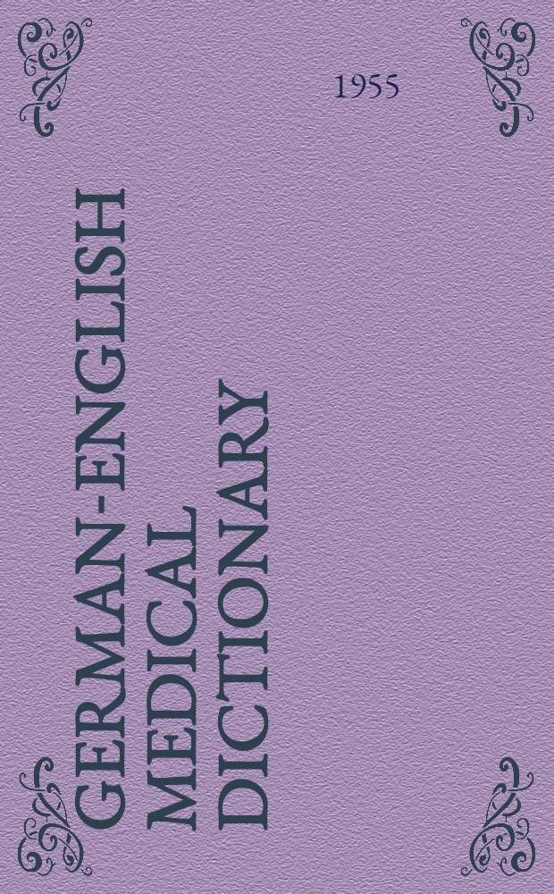 German-English medical dictionary