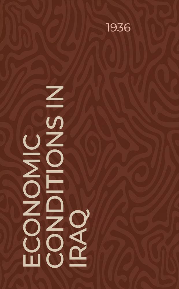 Economic conditions in Iraq : Report