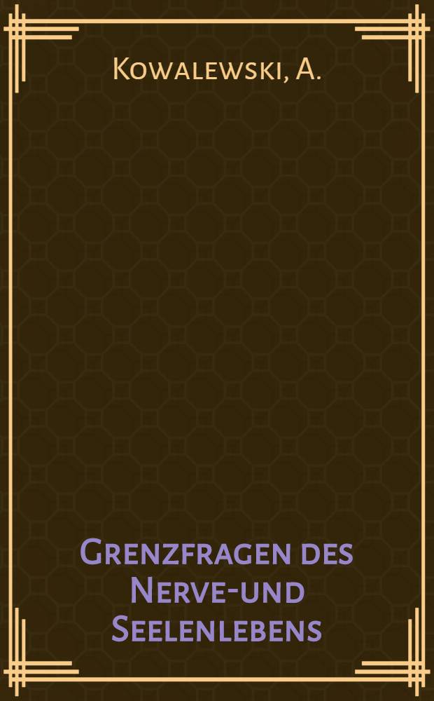 Grenzfragen des Nerven- und Seelenlebens : Einzel-Darstellungen für Gebildete aller Stände Im Vereine mit hervorragenden Fachmännern des In-und Auslandes. H. 24 : Studien zur Psychologe des Pessimismus
