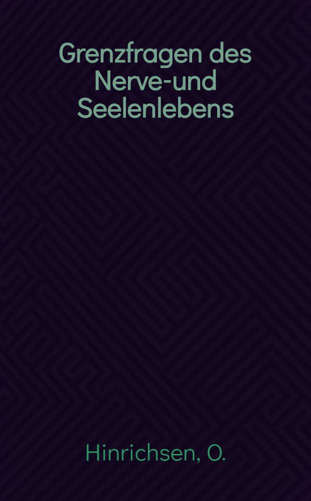 Grenzfragen des Nerven- und Seelenlebens : Einzel-Darstellungen für Gebildete aller Stände Im Vereine mit hervorragenden Fachmännern des In-und Auslandes. [H. 80] : Zur Psychologie und Psychologie des Dichters