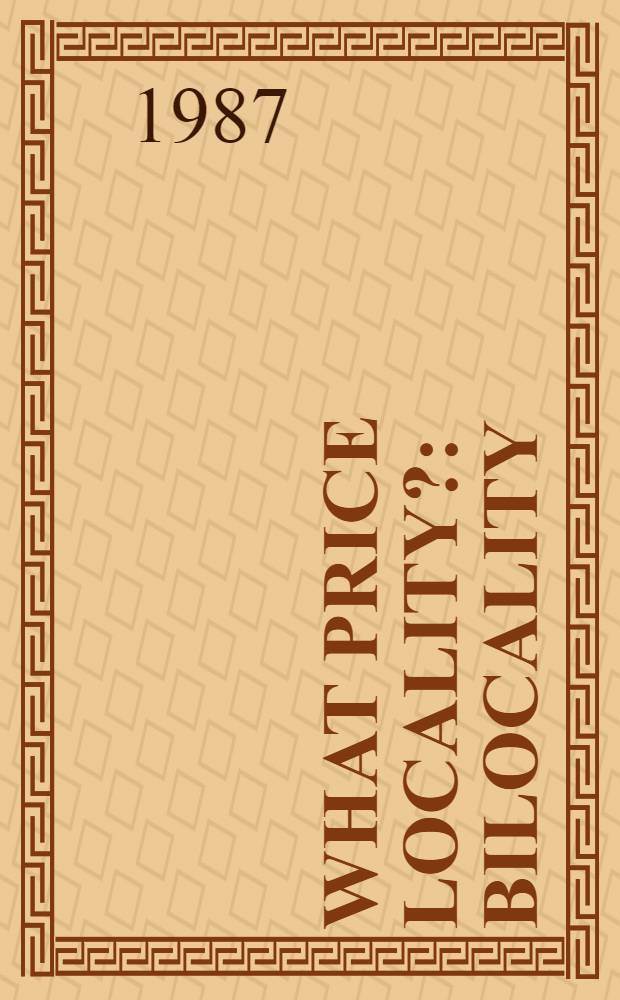 What price locality? : Bilocality