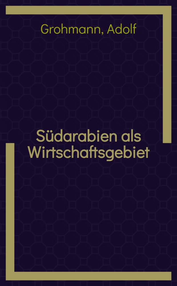 S&uuml;darabien als Wirtschaftsgebiet