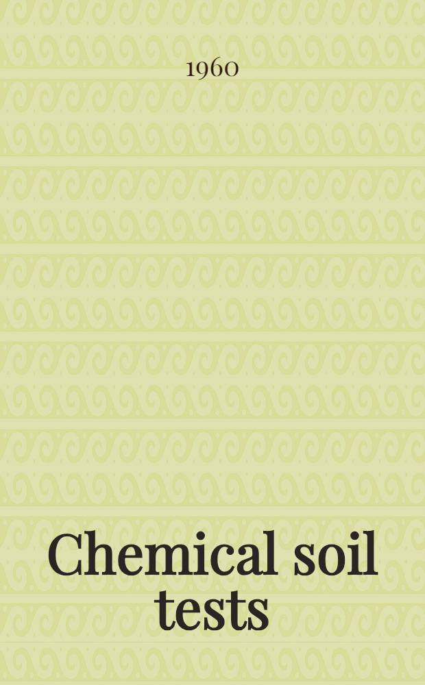 Chemical soil tests