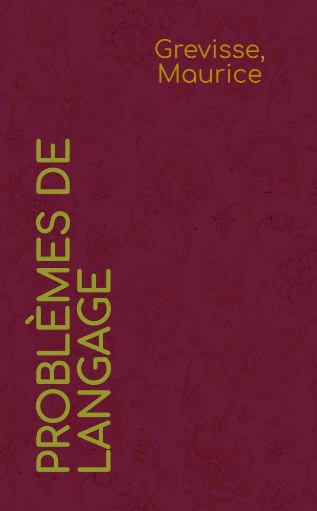 Problèmes de langage