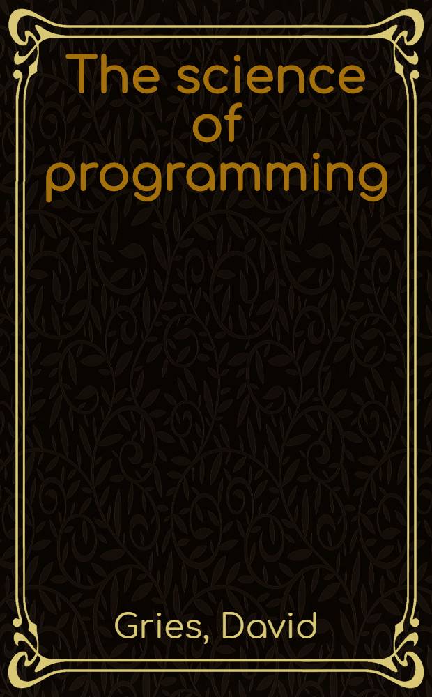 The science of programming