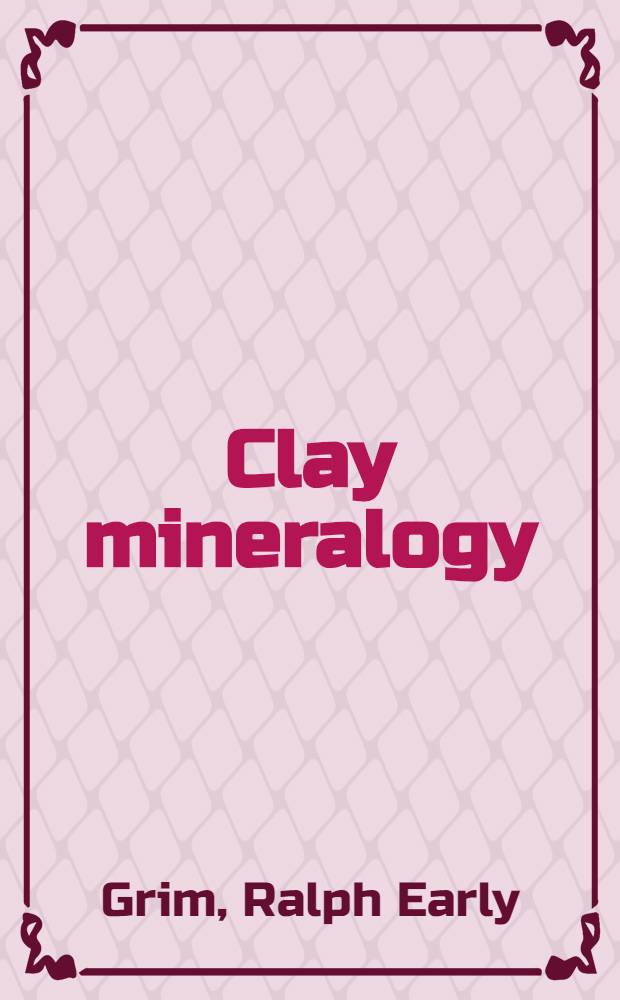 Clay mineralogy
