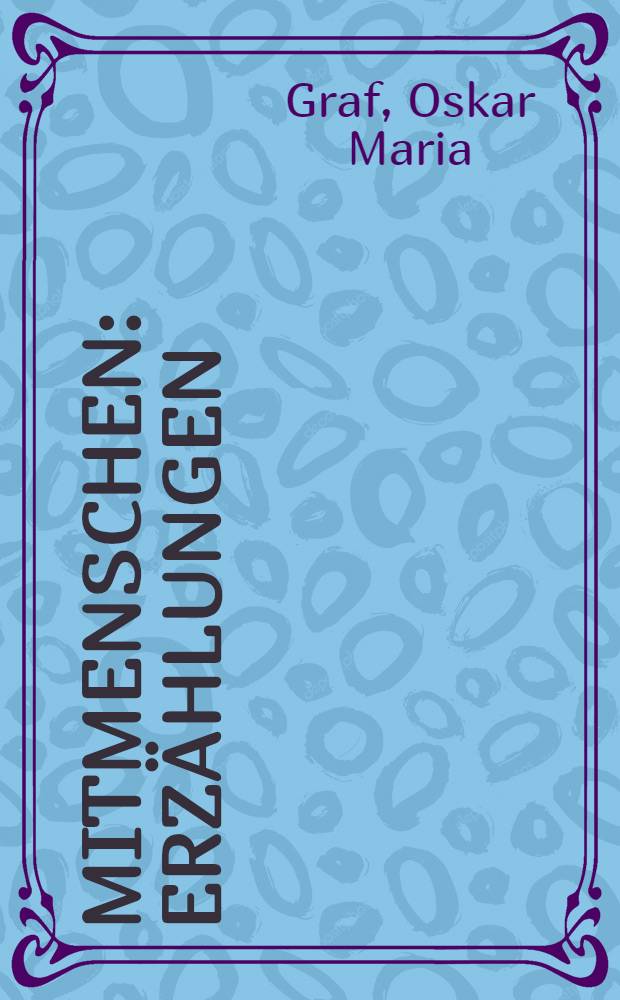 Mitmenschen : Erzählungen