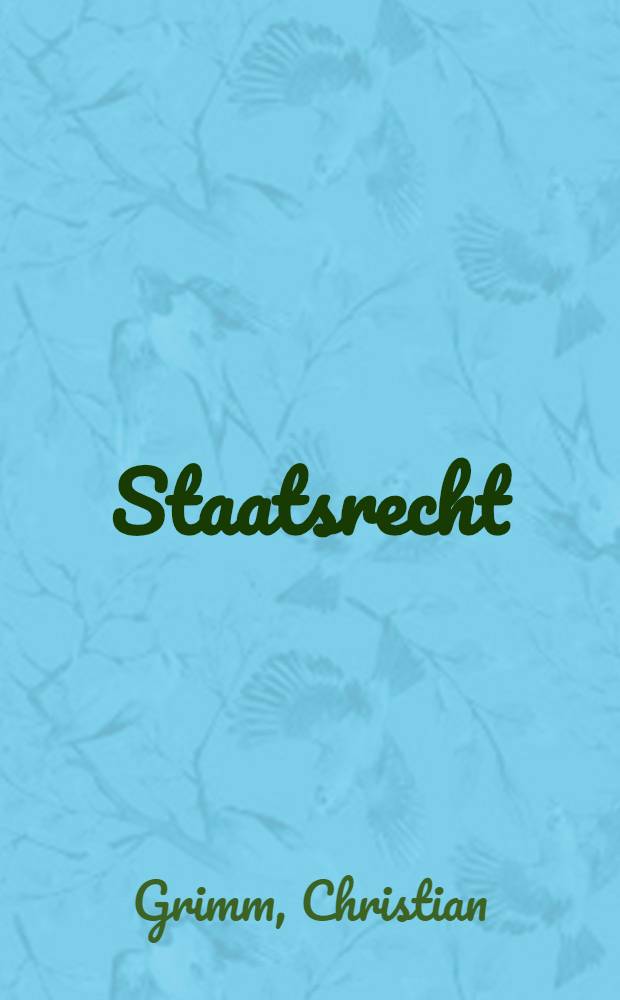 Staatsrecht