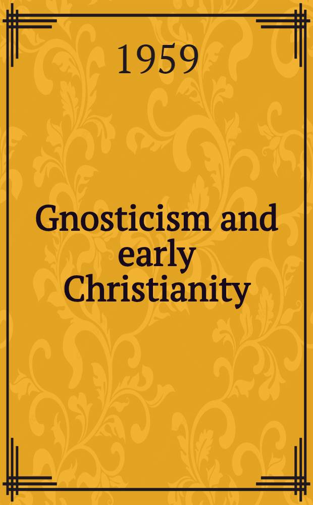 Gnosticism and early Christianity