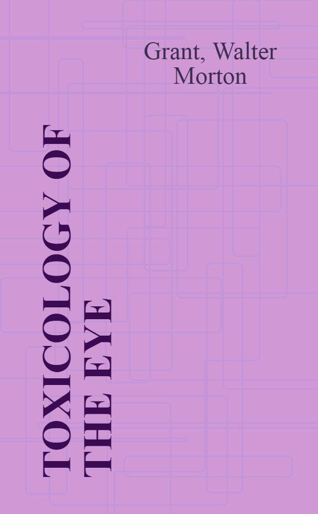 Toxicology of the eye
