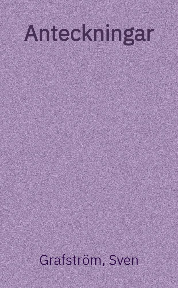 Anteckningar