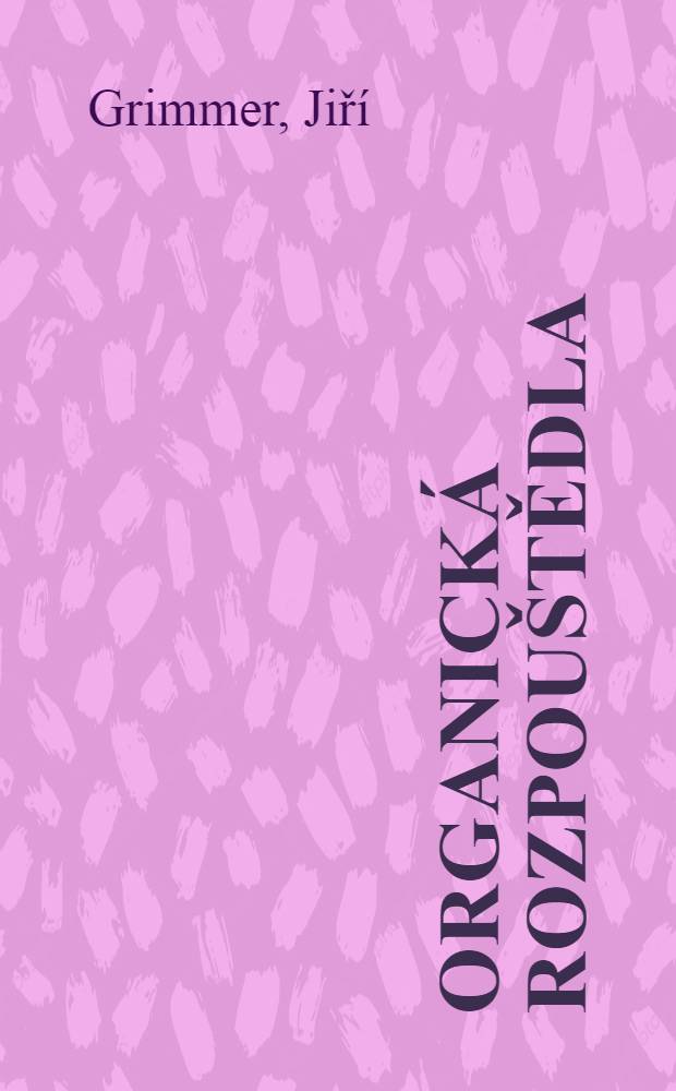 Organická rozpouštědla