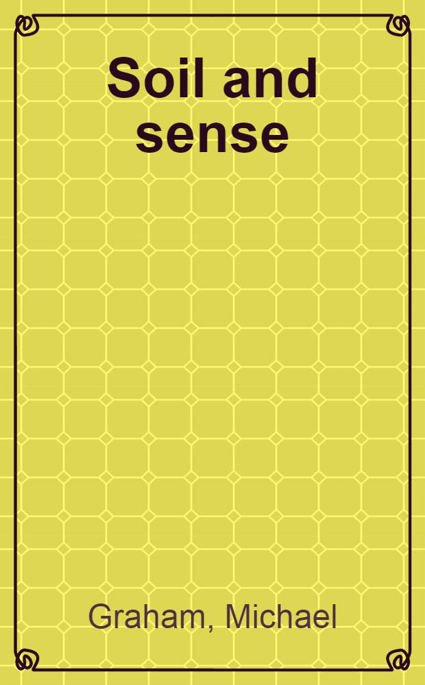 Soil and sense