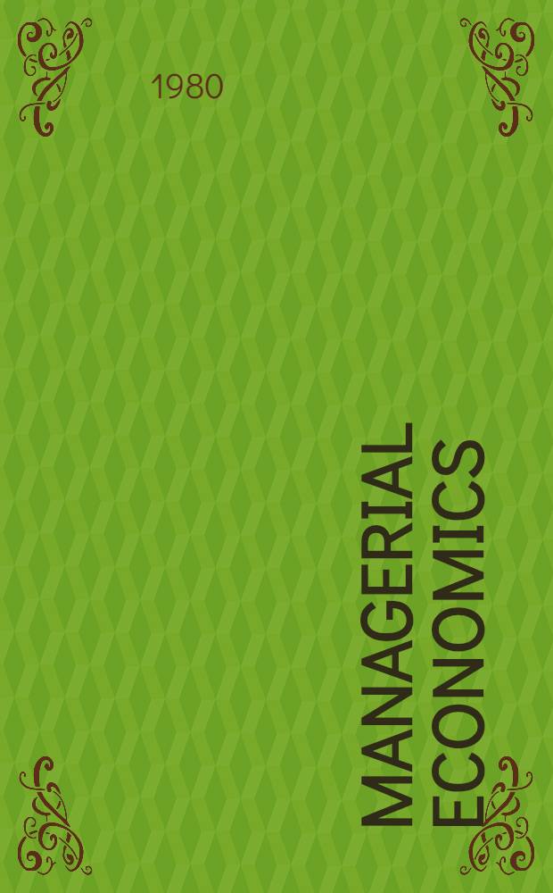 Managerial economics