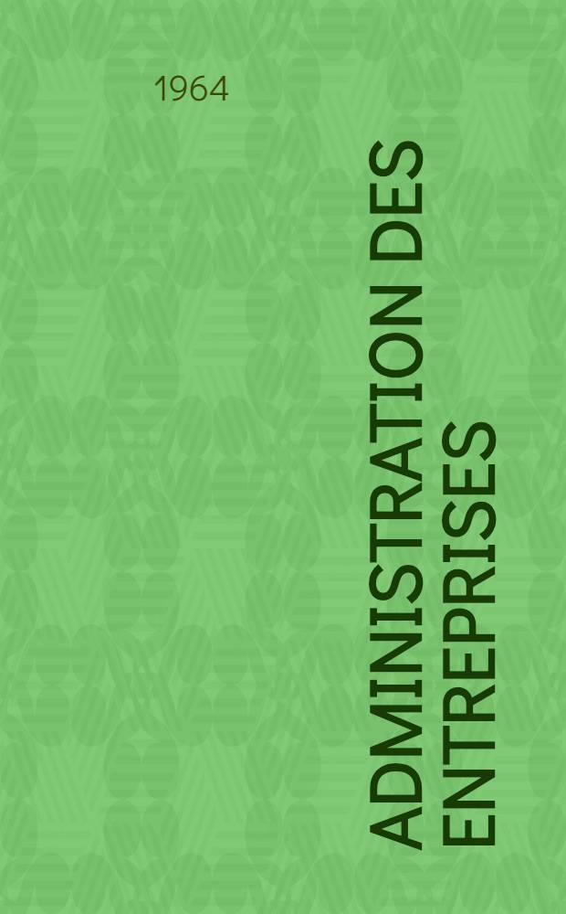 Administration des entreprises