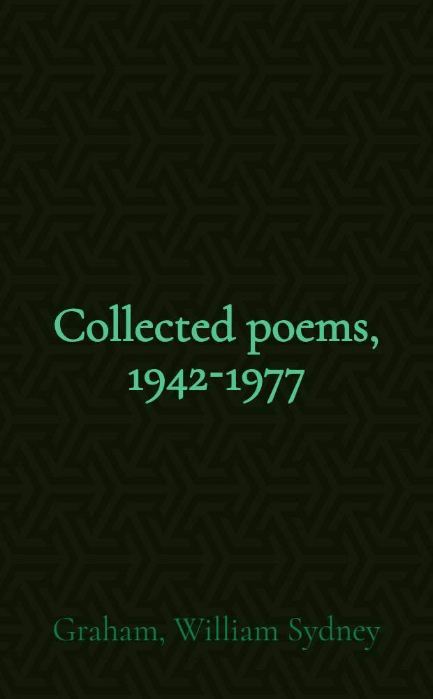 Collected poems, 1942-1977