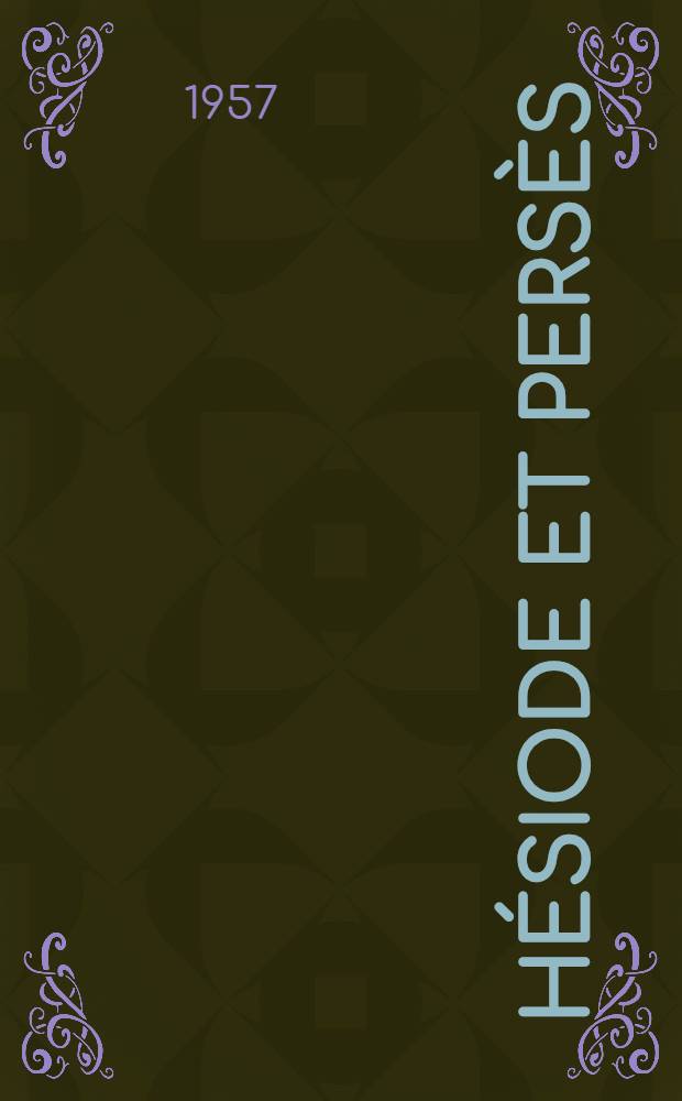 Hésiode et Persès