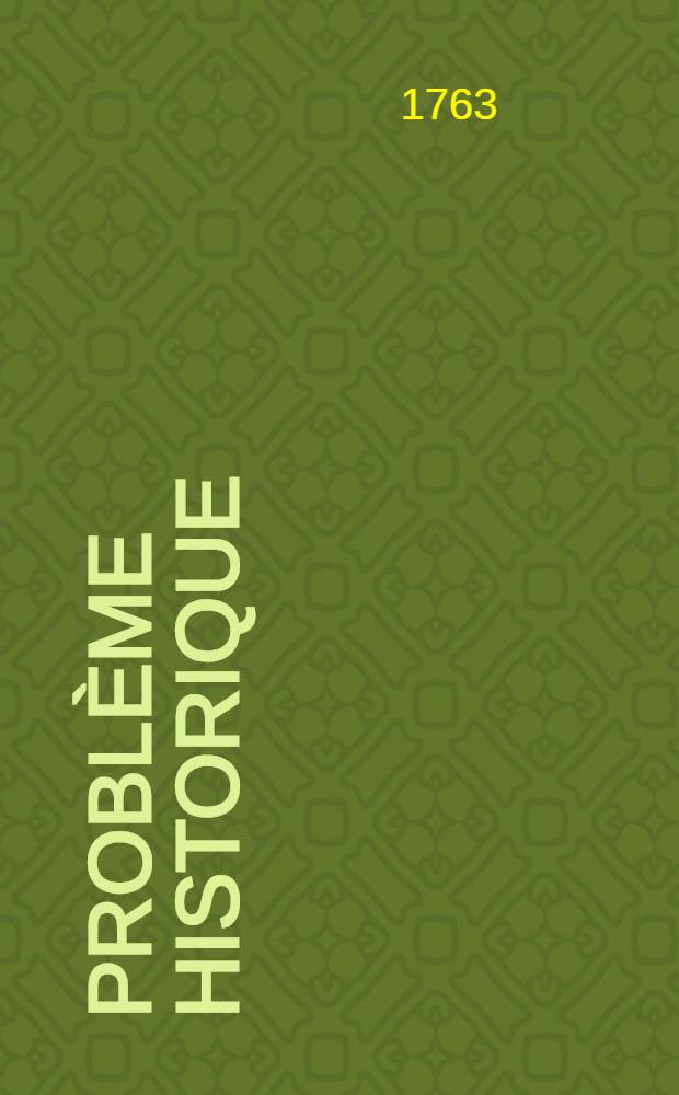 Problème historique
